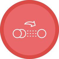 Slow Motion Line Multi Circle Icon vector