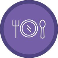 Banquet Line Multi Circle Icon vector