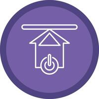 Upload Line Multi Circle Icon vector