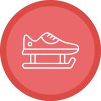 Skate Shoes Line Multi Circle Icon vector