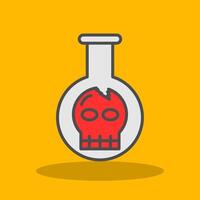 Poison Filled Shadow Icon vector