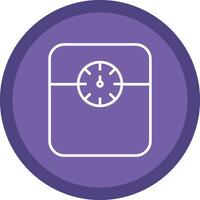 Weight Scale Line Multi Circle Icon vector
