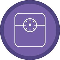 Weight Scale Line Multi Circle Icon vector