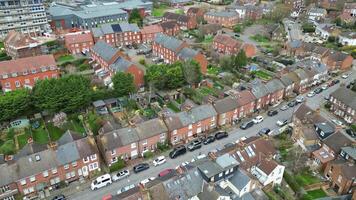 Alto ângulo Visão do harpenden Cidade do Inglaterra Reino Unido. marcha 16, 2024 video