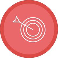 Dartboard Line Multi Circle Icon vector