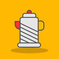 Kettle Filled Shadow Icon vector