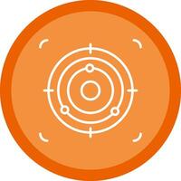 Focus Line Multi Circle Icon vector