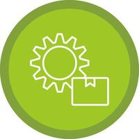 Supply Chain Management Line Multi Circle Icon vector