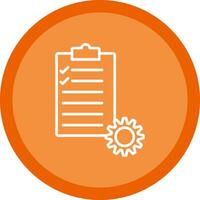 Project Management Line Multi Circle Icon vector