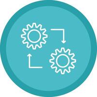 Methodology Line Multi Circle Icon vector