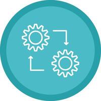 Methodology Line Multi Circle Icon vector