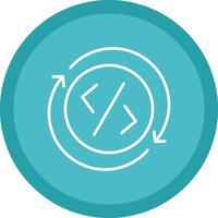 Development Line Multi Circle Icon vector