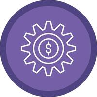 Money Management Line Multi Circle Icon vector