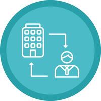 B2c Line Multi Circle Icon vector