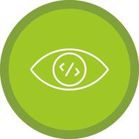 Vision Line Multi Circle Icon vector