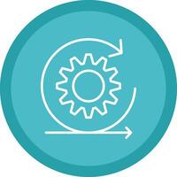 Scrum Line Multi Circle Icon vector