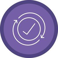 Iteration Line Multi Circle Icon vector