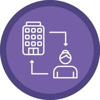 B2c Line Multi Circle Icon vector