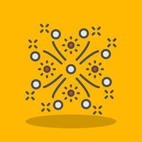 Sparkler Filled Shadow Icon vector