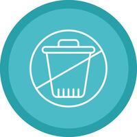 Zero Waste Line Multi Circle Icon vector