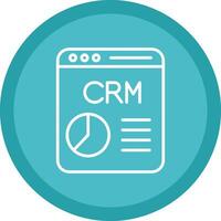 CRM Line Multi Circle Icon vector