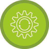Repeat Line Multi Circle Icon vector