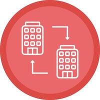 B2b Line Multi Circle Icon vector