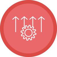 Process Improvement Line Multi Circle Icon vector