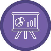 Whiteboard Line Multi Circle Icon vector