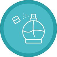 Perfume Line Multi Circle Icon vector