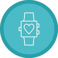 Smartwatch Line Multi Circle Icon vector