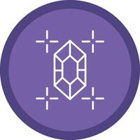 Gem Line Multi Circle Icon vector