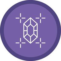 Gem Line Multi Circle Icon vector