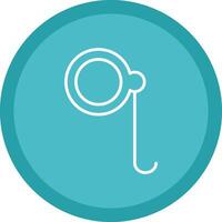 Monocle Line Multi Circle Icon vector