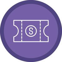 Voucher Line Multi Circle Icon vector