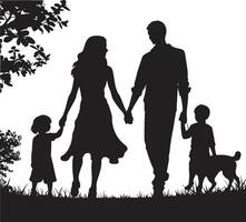 Ties of Togetherness Family Generations of Gladness of Happy Family vector