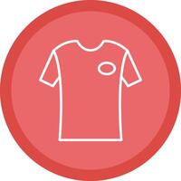 T Shirt Line Multi Circle Icon vector