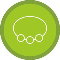 Bangle Line Multi Circle Icon vector