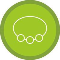 Bangle Line Multi Circle Icon vector