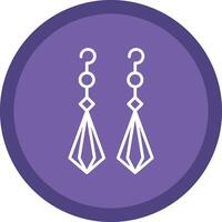 Earrings Line Multi Circle Icon vector