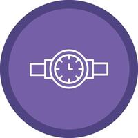 Wristwatch Line Multi Circle Icon vector