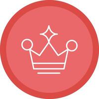 Crown Line Multi Circle Icon vector