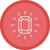 Gem Line Multi Circle Icon vector
