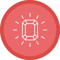 Gem Line Multi Circle Icon vector