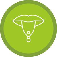 Piercing Line Multi Circle Icon vector