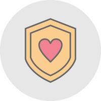 Security Like Line Filled Light Icon vector