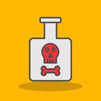 Poison Filled Shadow Icon vector