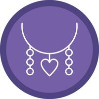 Necklace Line Multi Circle Icon vector