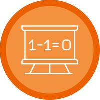 Maths Line Multi Circle Icon vector