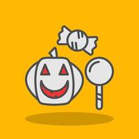 Trick or Treat Filled Shadow Icon vector